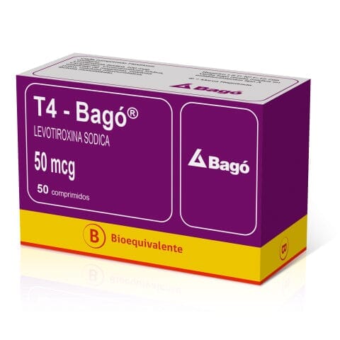 T4 50 mcg x 50 comprimidos Farmex-Pluxee-Persistente